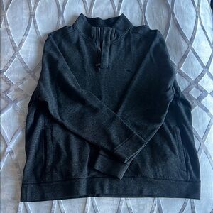 Tommy Bahama Men's Charcoal Half-Zip Sweater